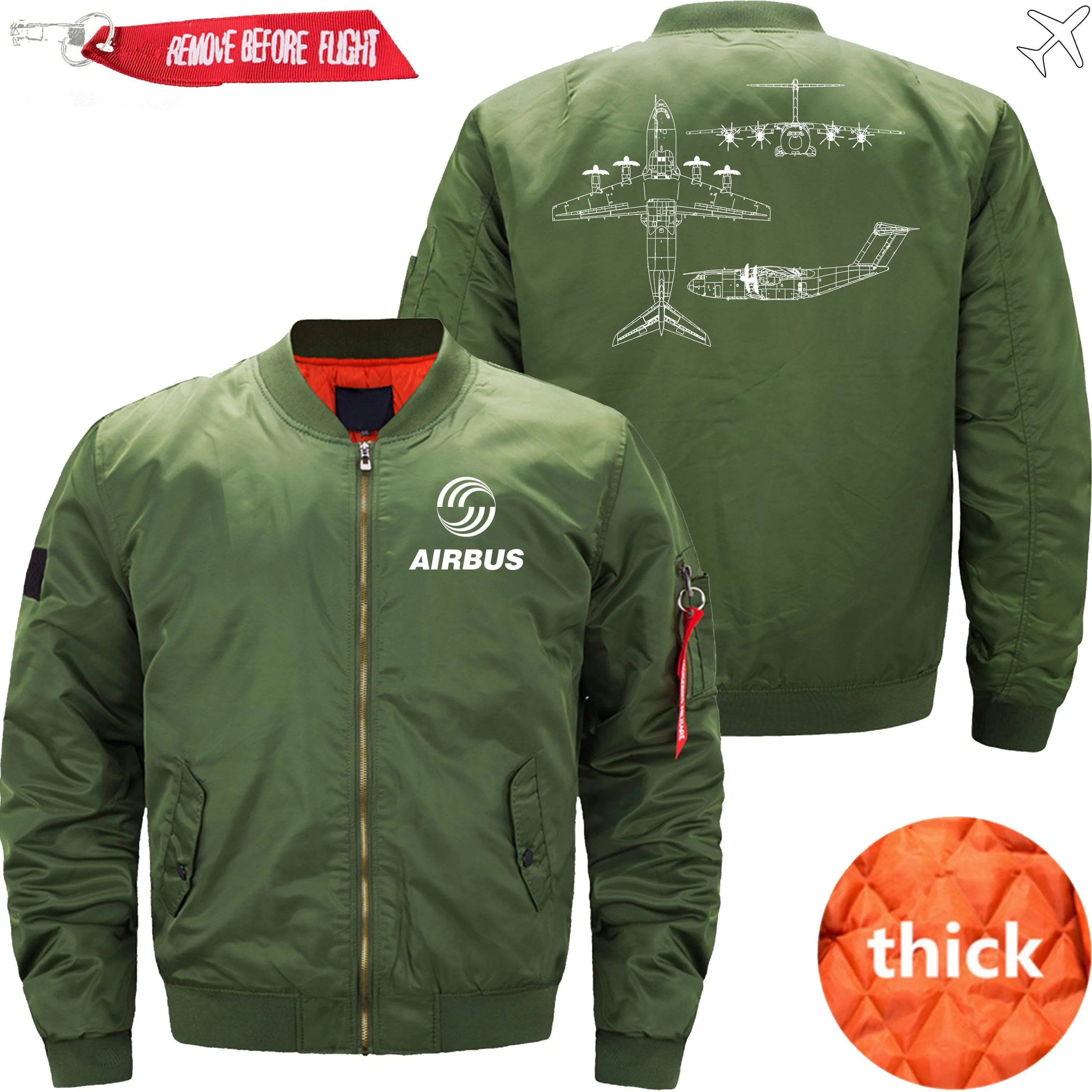 AIRBUS A400M ATLAS BOMBER FLIGHT AVIATOR JACKET