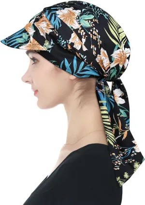 Alnorm Adjustable 100% Cotton Lace Up Turban Featuring Cotton Sweatbands Design