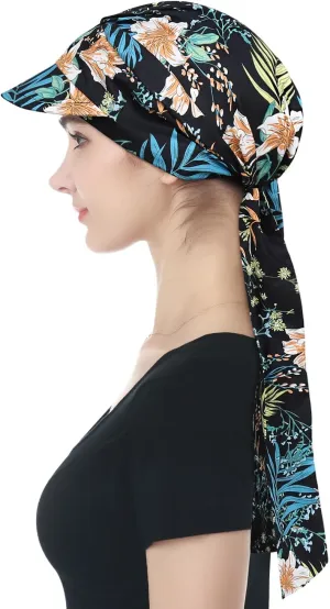 Alnorm Adjustable 100% Cotton Lace Up Turban Featuring Cotton Sweatbands Design