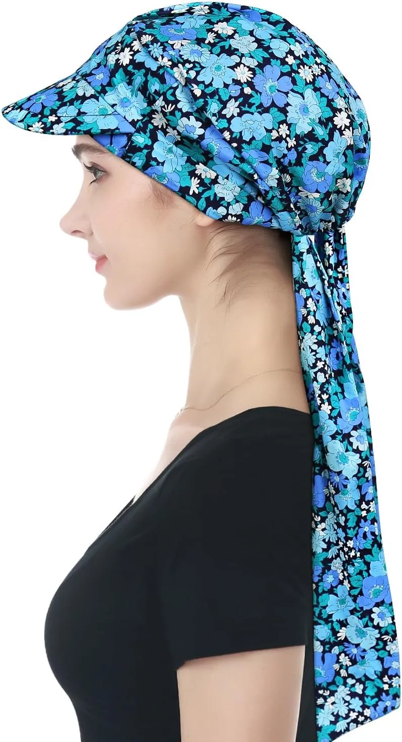 Alnorm Adjustable 100% Cotton Lace Up Turban Featuring Cotton Sweatbands Design