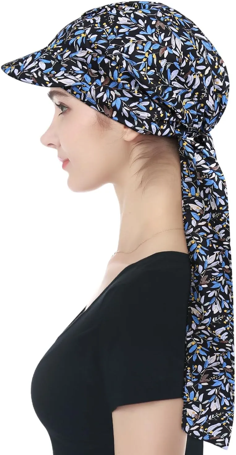 Alnorm Adjustable 100% Cotton Lace Up Turban Featuring Cotton Sweatbands Design