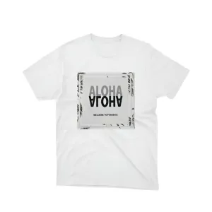 Aloha Days FLOWER Square Ltd. Made in Hawaii S-XL White