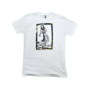 Aloha Days Hula Girl LTD. Made in Hawaii S-M White