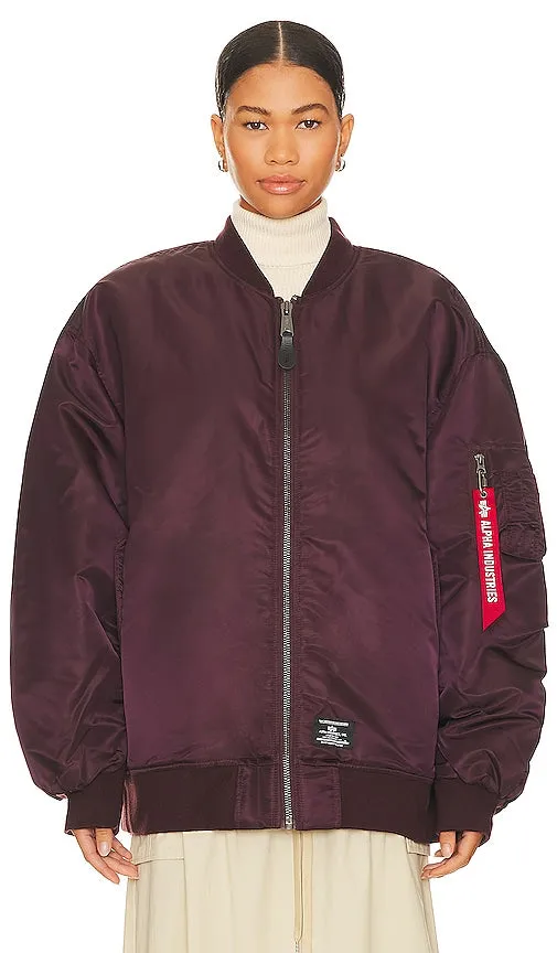 ALPHA INDUSTRIES MA-1 Flight Jacket in Purple