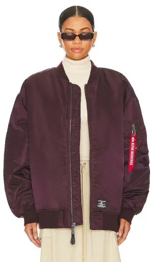 ALPHA INDUSTRIES MA-1 Flight Jacket in Purple