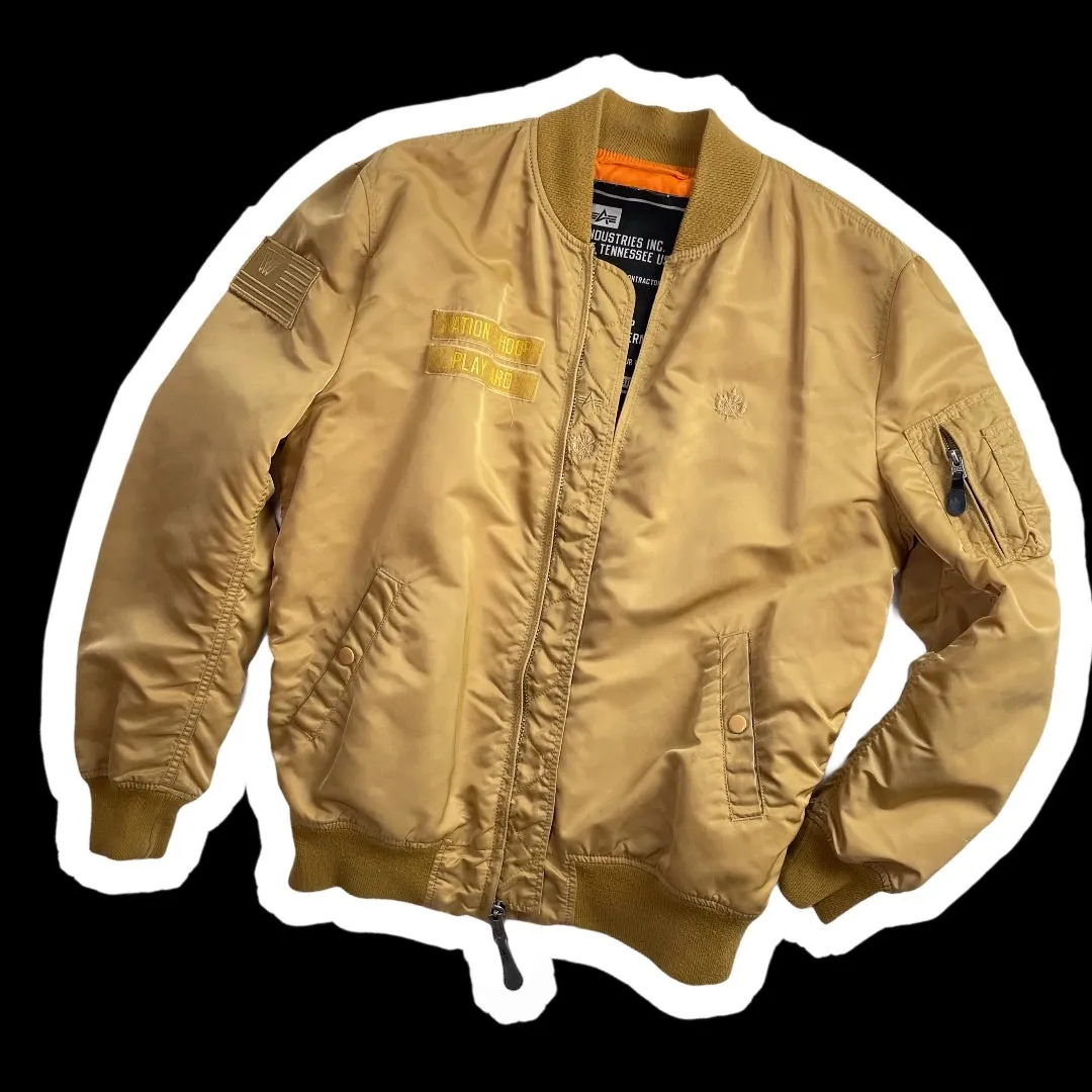 ALPHA INDUSTRIES x K1X NATION OF HOOP MUNICH : "GOLD RUSH" LTD BOMBER : L