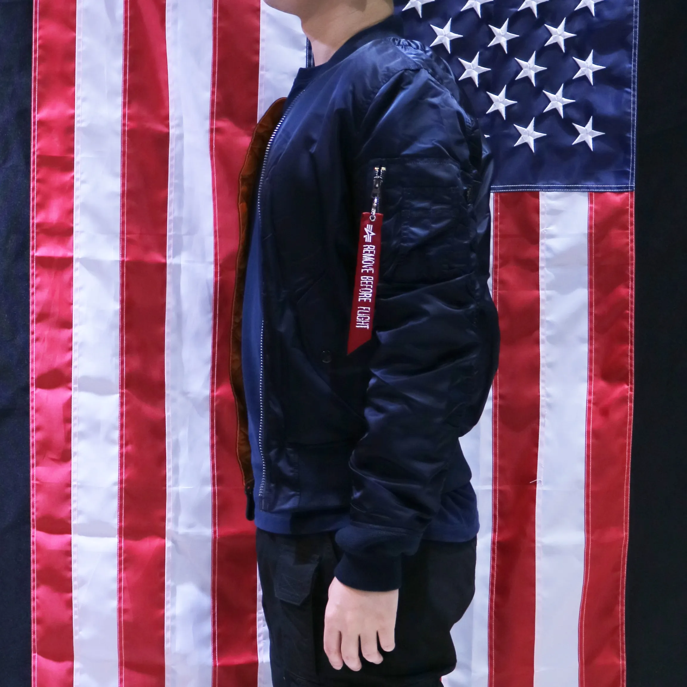 ALPHA MA-1 FLIGHT JACKET SLIM FIT (REPLICA BLUE)