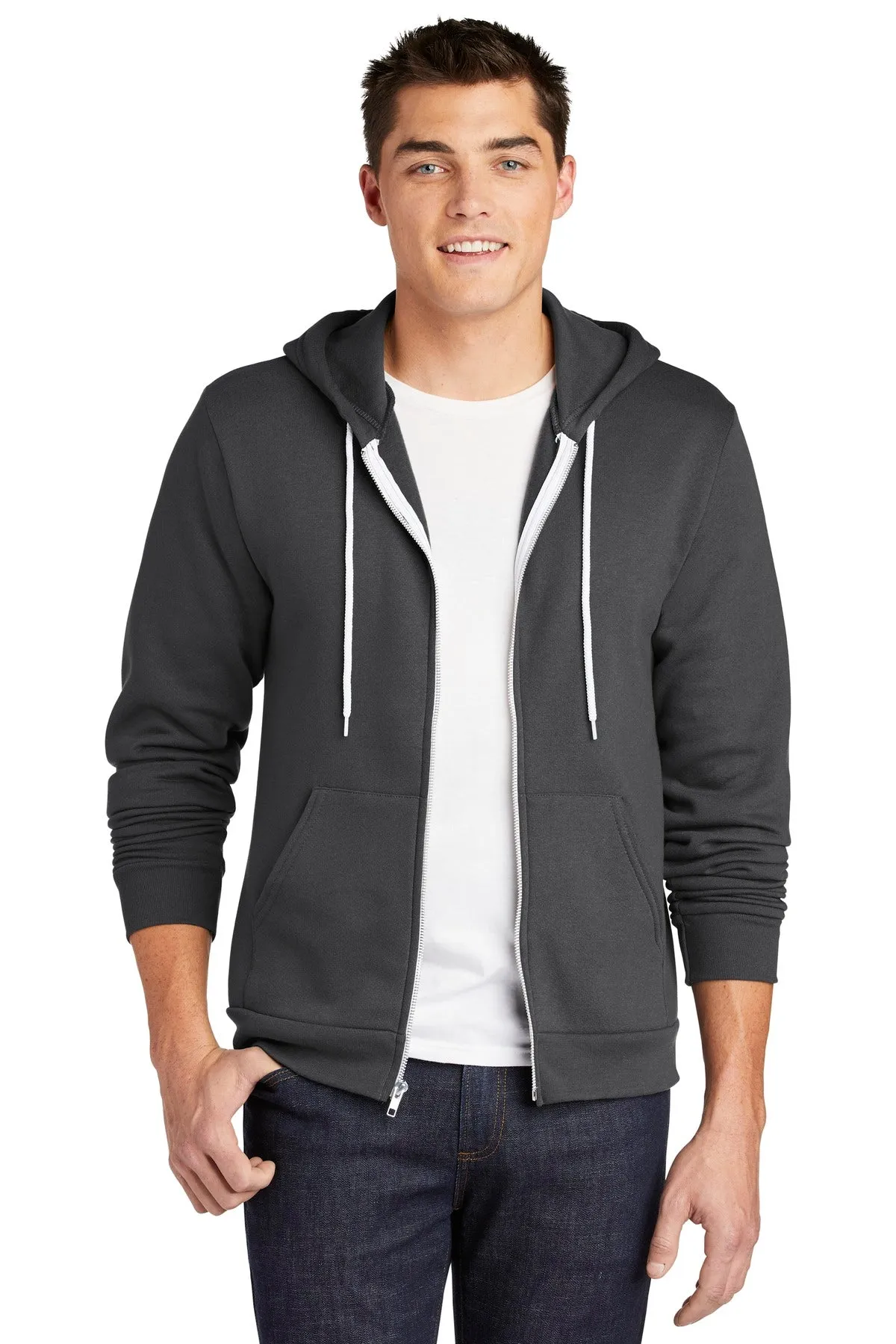 American Apparel  USA Collection Flex Fleece Zip Hoodie F497