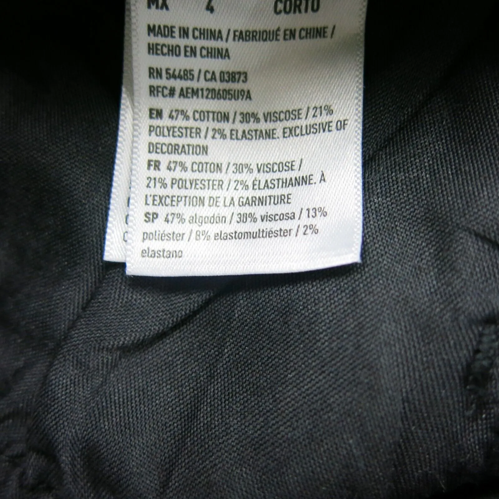 American Eagle Womens Jeans Skinny Leg Mid Rise Ankle Zip Pockets Black Size 4