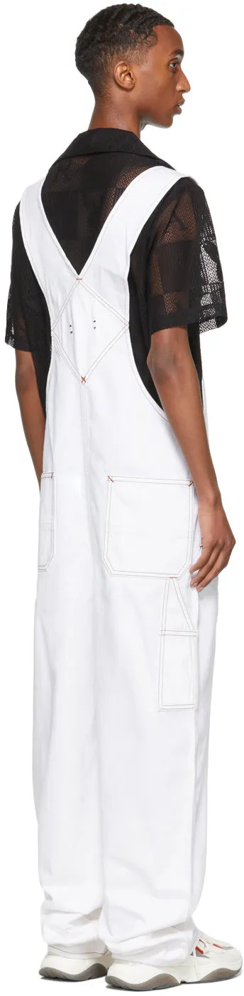 AMIRI White Denim Overalls