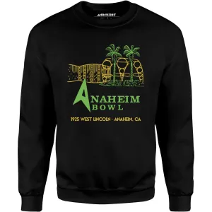 Anaheim Bowl - Anaheim, CA - Vintage Bowling Alley - Unisex Sweatshirt