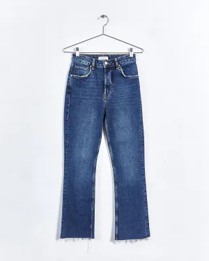 Anine Bing 'lara' high waist flared jeans, blue, 27