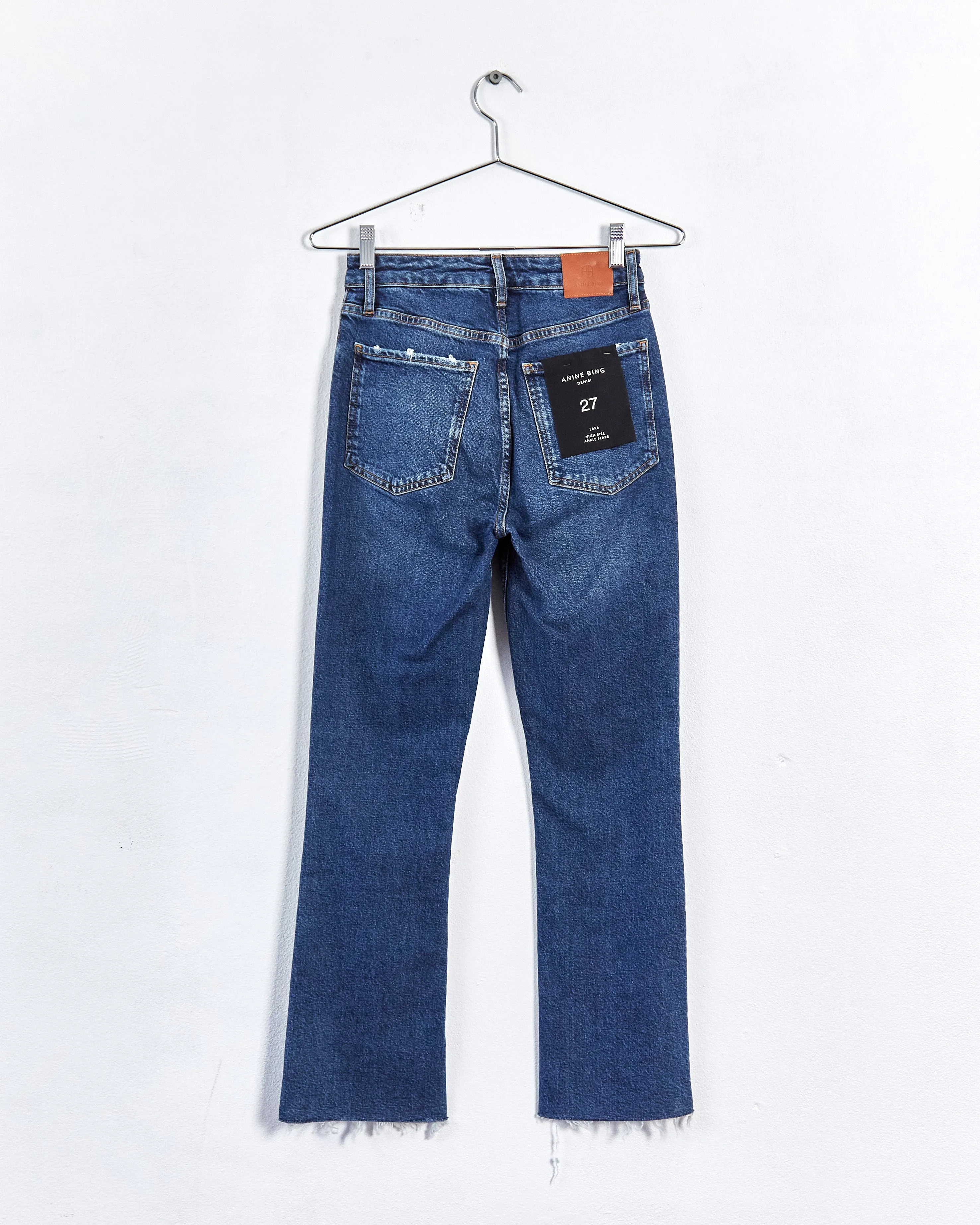 Anine Bing 'lara' high waist flared jeans, blue, 27