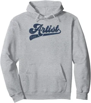 Artist Cute Vintage Graphic Pullover Hoodie