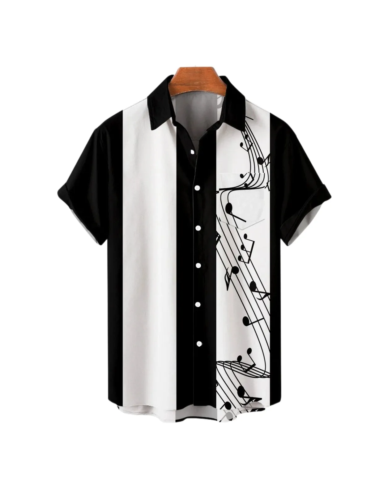 Ashore Shop Summer Mens Stripe Floral Printed Clothing Fashion 2023 Short Sleeve Male  Dazn Tops