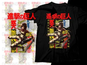 Attack on Titan Character Mikasa Ackerman Png Digital Download