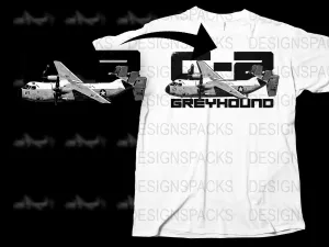 Awesome Military Greyhound C-2 Aircraft Graphic Png Digital Download