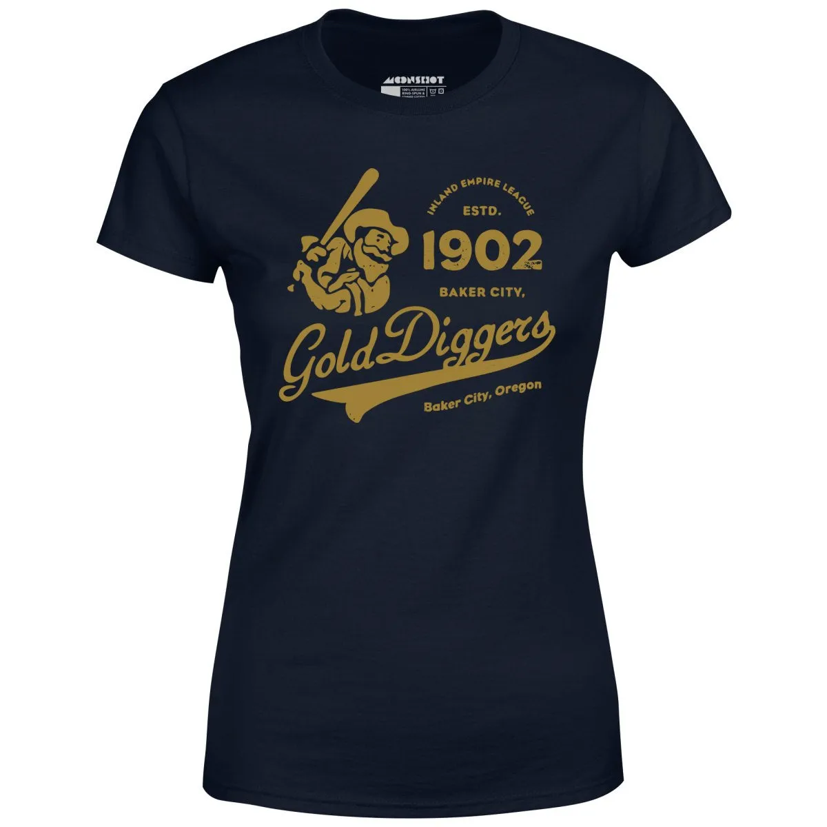 Baker City Gold Diggers - Oregon - Vintage Defunct Baseball Teams - Women's T-Shirt