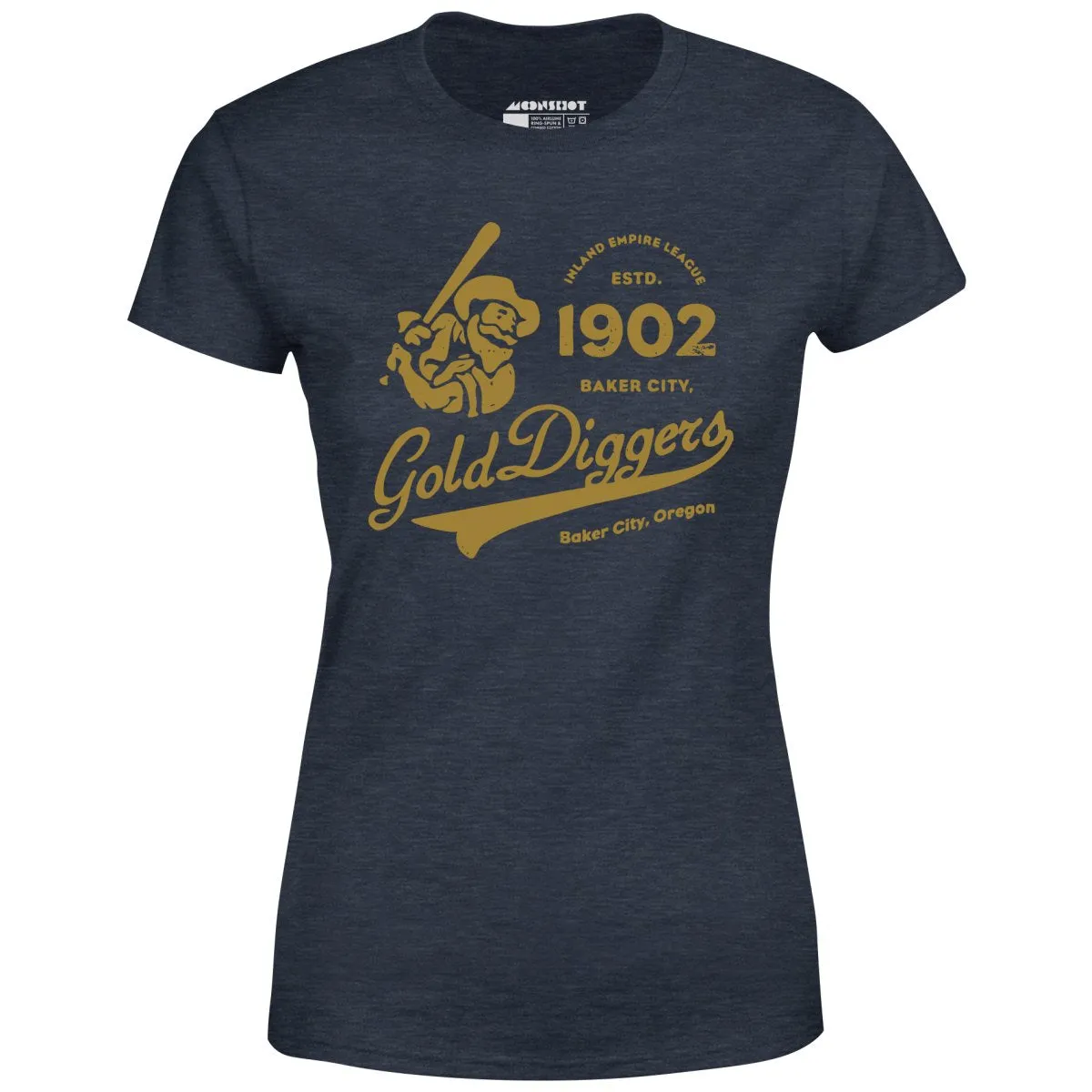 Baker City Gold Diggers - Oregon - Vintage Defunct Baseball Teams - Women's T-Shirt
