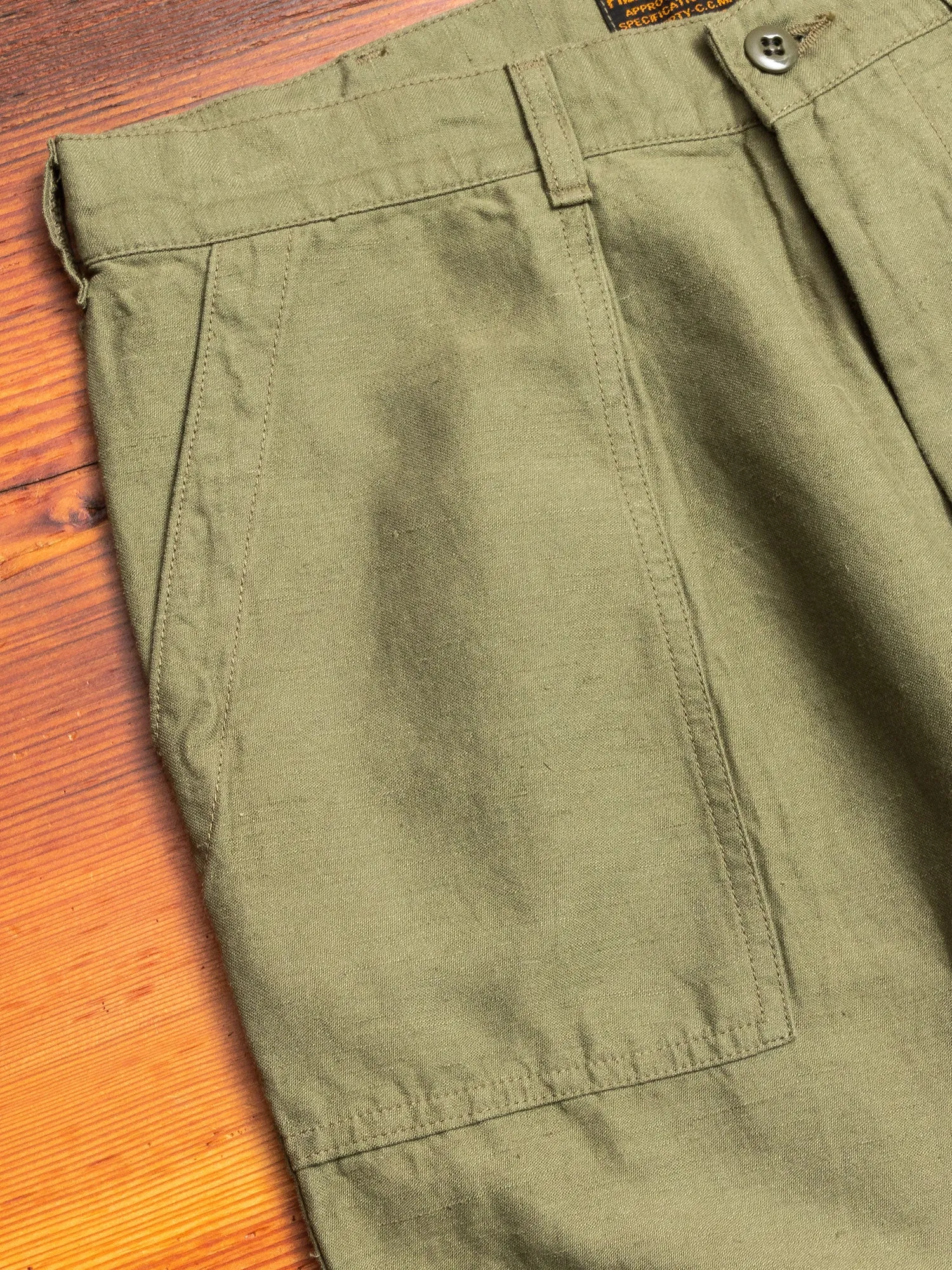 Baker Utility Military Pants in Olive