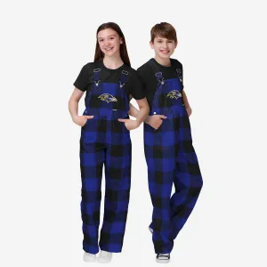 Baltimore Ravens Youth Plaid Bib Overalls Baltimore Ravens Youth Plaid Bib Overalls