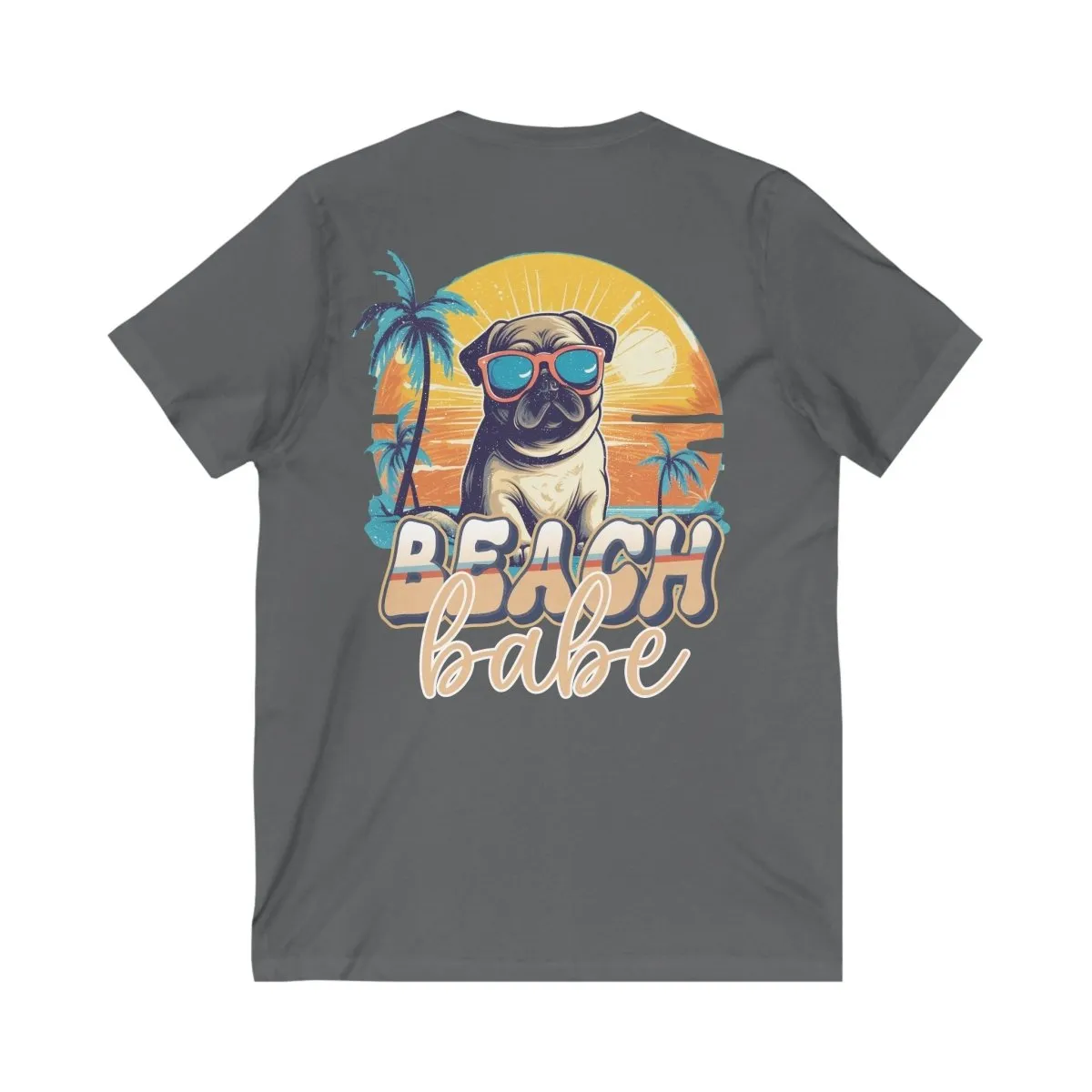 Beach Babe Unisex Jersey Short Sleeve V-Neck Tee
