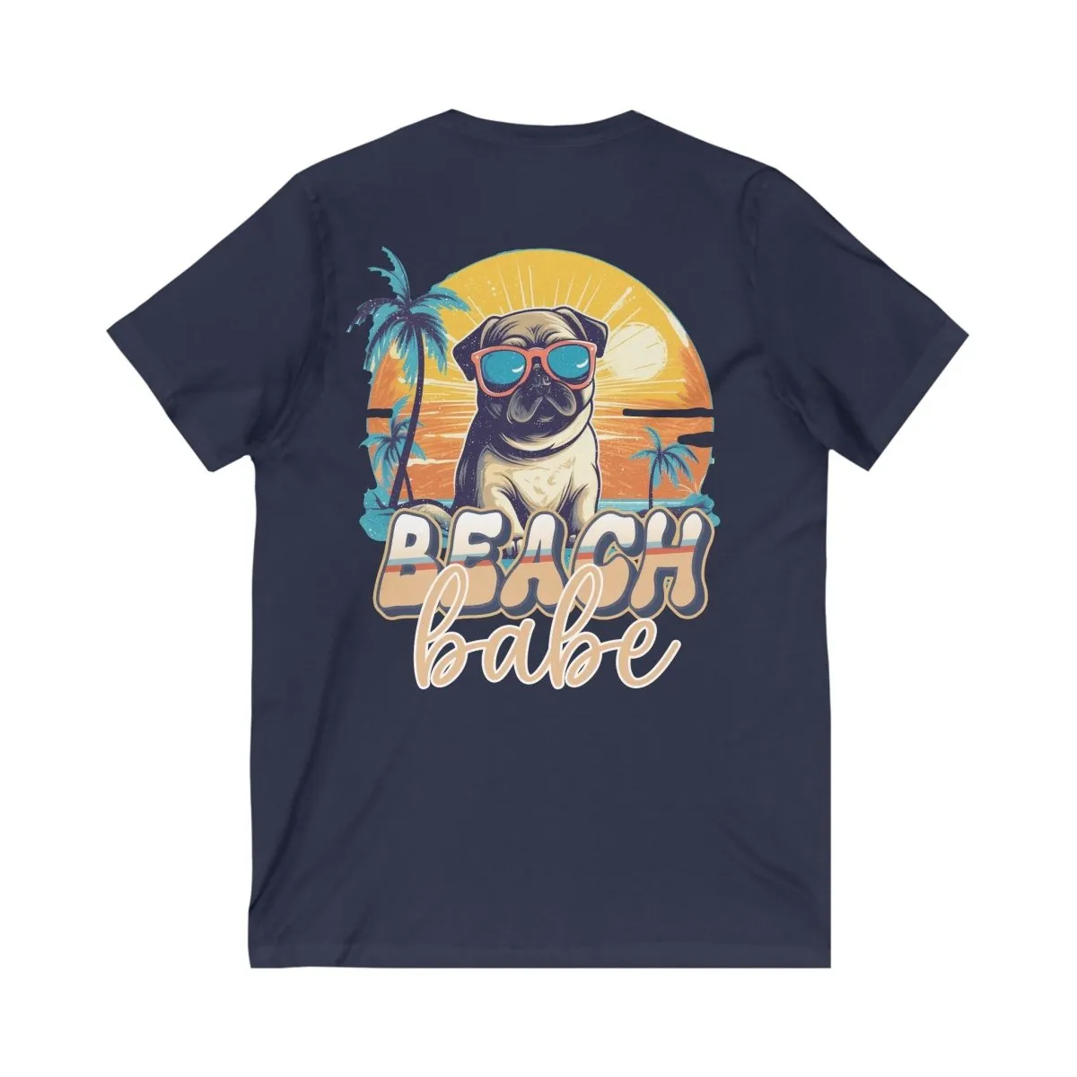 Beach Babe Unisex Jersey Short Sleeve V-Neck Tee