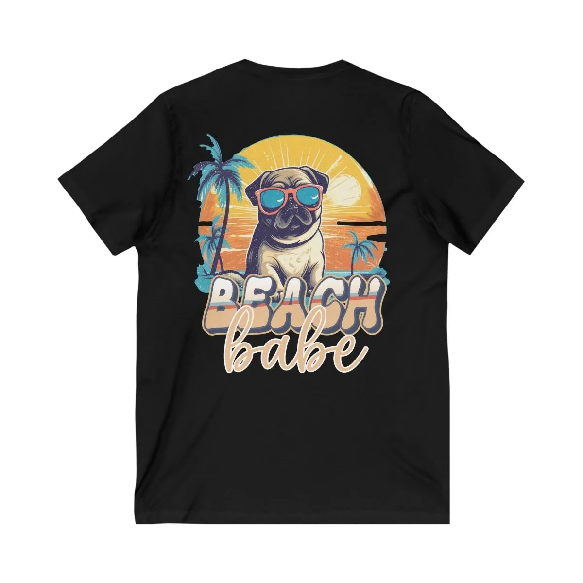 Beach Babe Unisex Jersey Short Sleeve V-Neck Tee