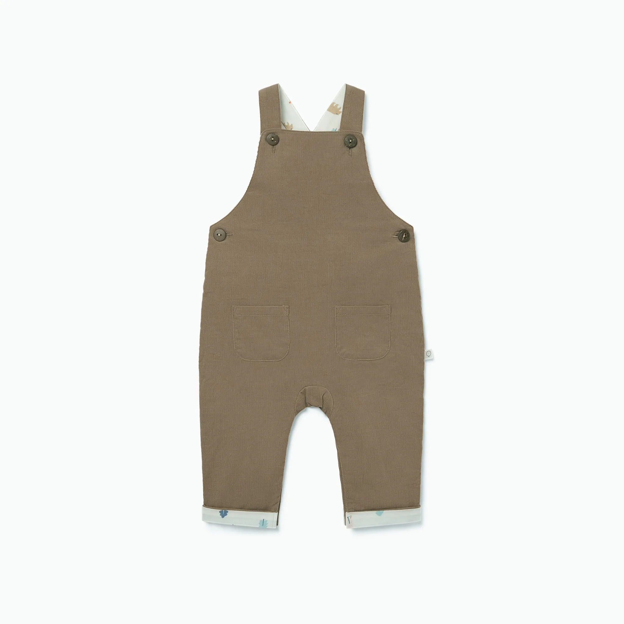 Bear-Lined Corduroy Dungarees