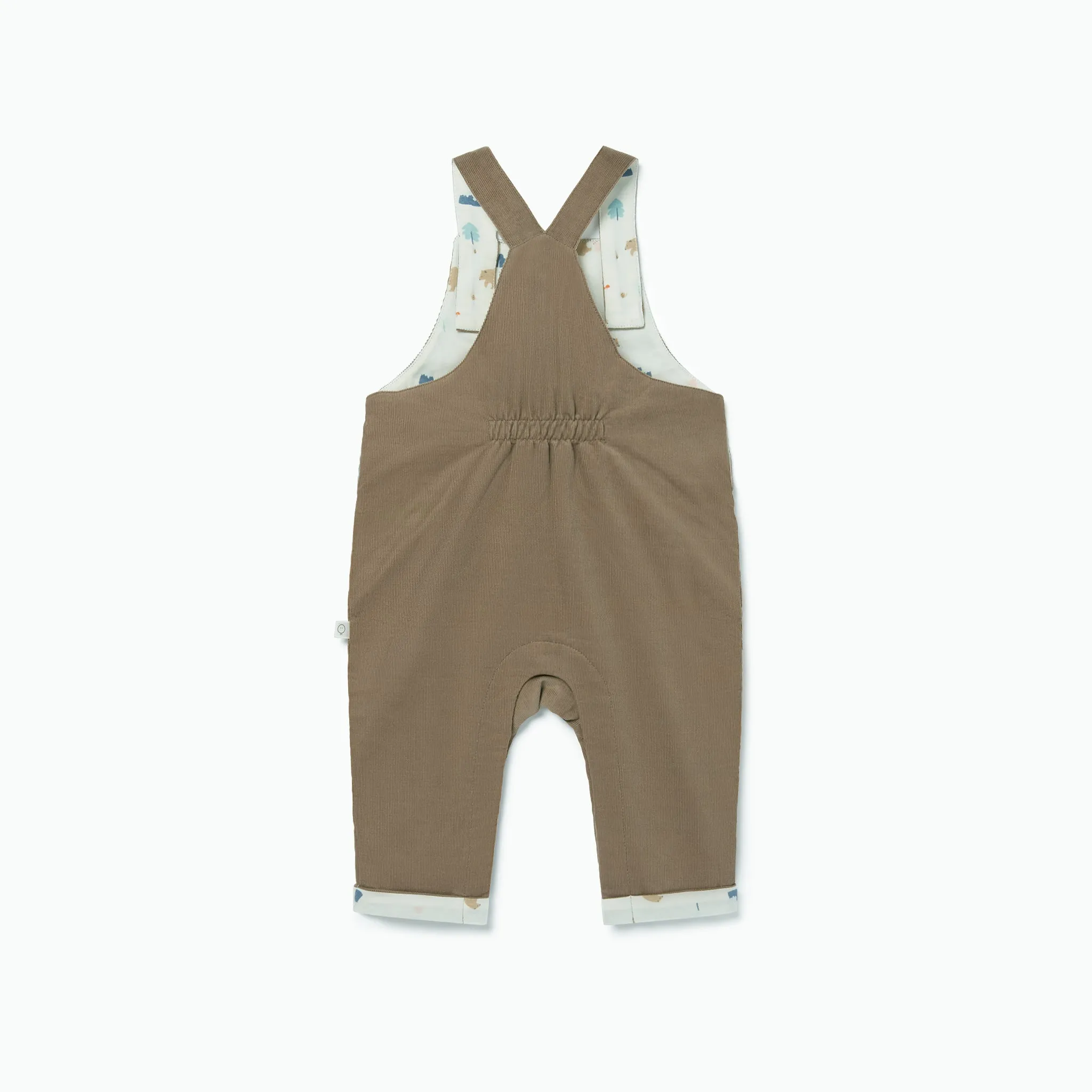 Bear-Lined Corduroy Dungarees