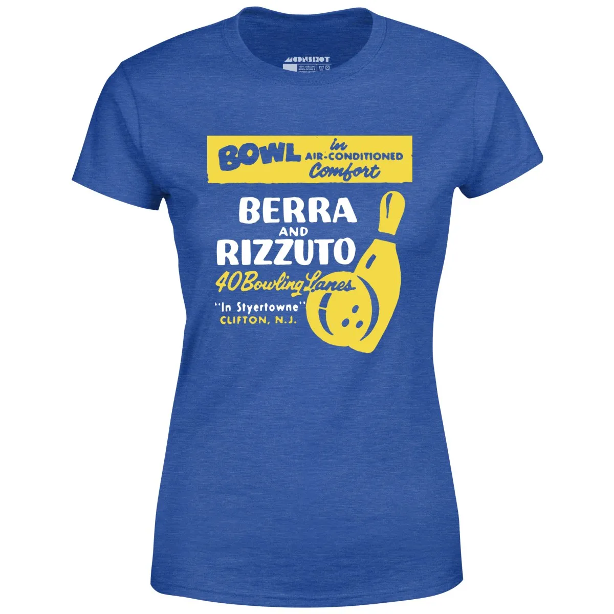 Berra and Rizzuto - Clifton, NJ - Vintage Bowling Alley - Women's T-Shirt