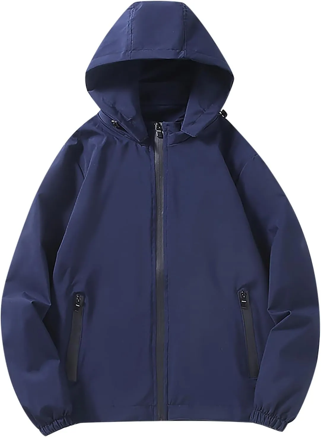 Bidobibo Waterproof Rain Jacket Women Lightweight Windbreaker with Hood Womens Long Sleeve Hooded Casual Outwear Jackets