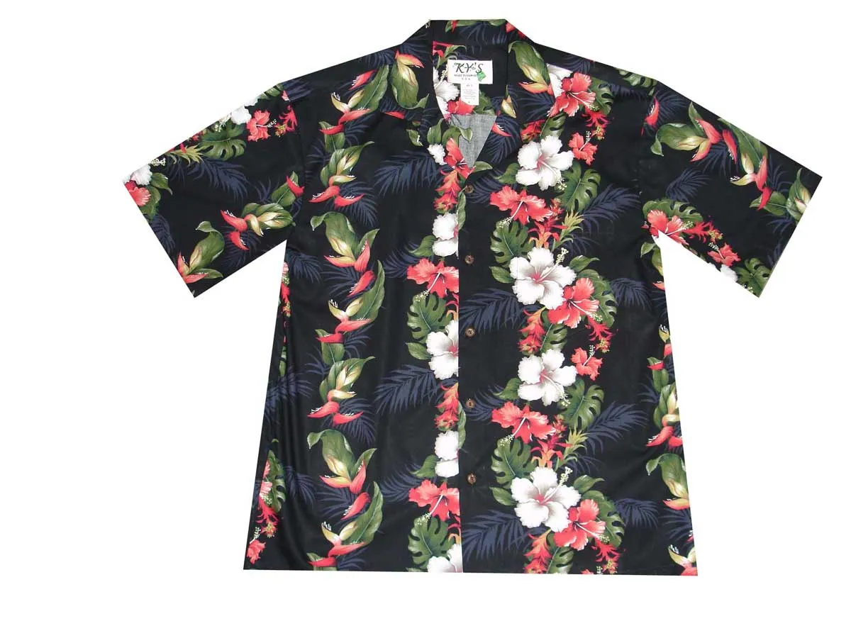Bird of Paradise Men's Aloha Cotton Shirt