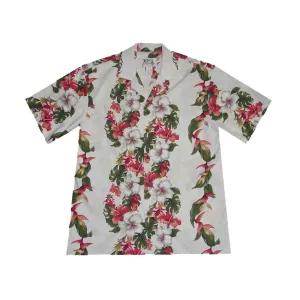 Bird of Paradise Men's Aloha Cotton Shirt