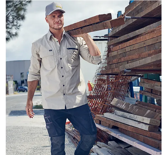 Bisley Flex & Move Stretch Shirt Long Sleeve