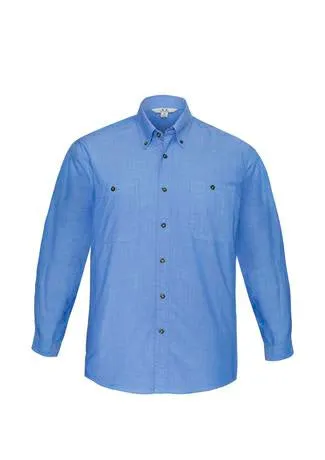 Biz Collection SH112 Mens Chambray L/S Shirt