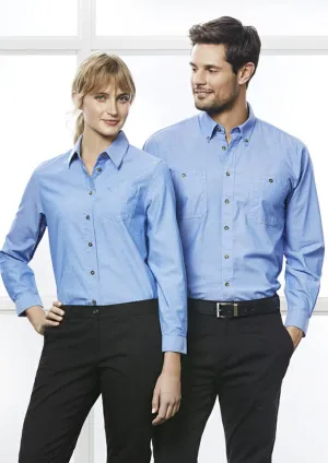 Biz Collection SH112 Mens Chambray L/S Shirt