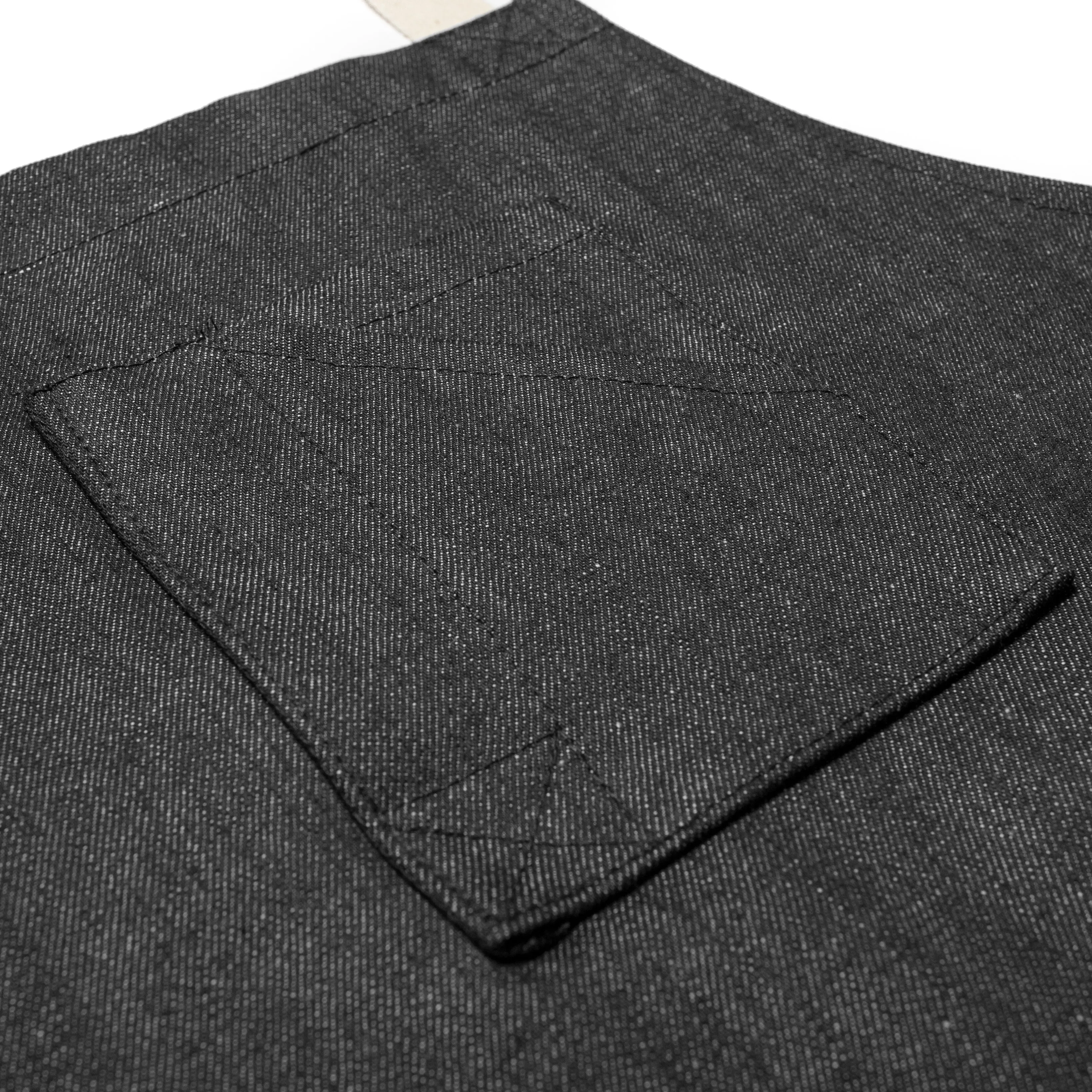 Black Denim Stock Apron