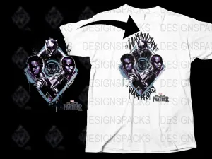 Black Panther Wakanda Forever Superhero Png Digital Download