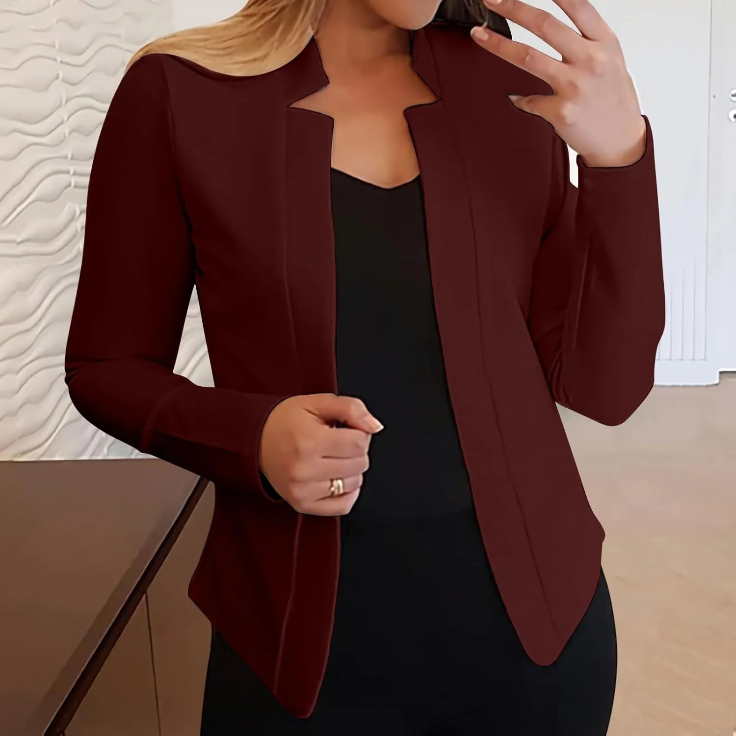 Blazers for Women Business Casual Fashion Fall Long Sleeve Petite Blazer Dressy Work Suit Jackets Office Attire