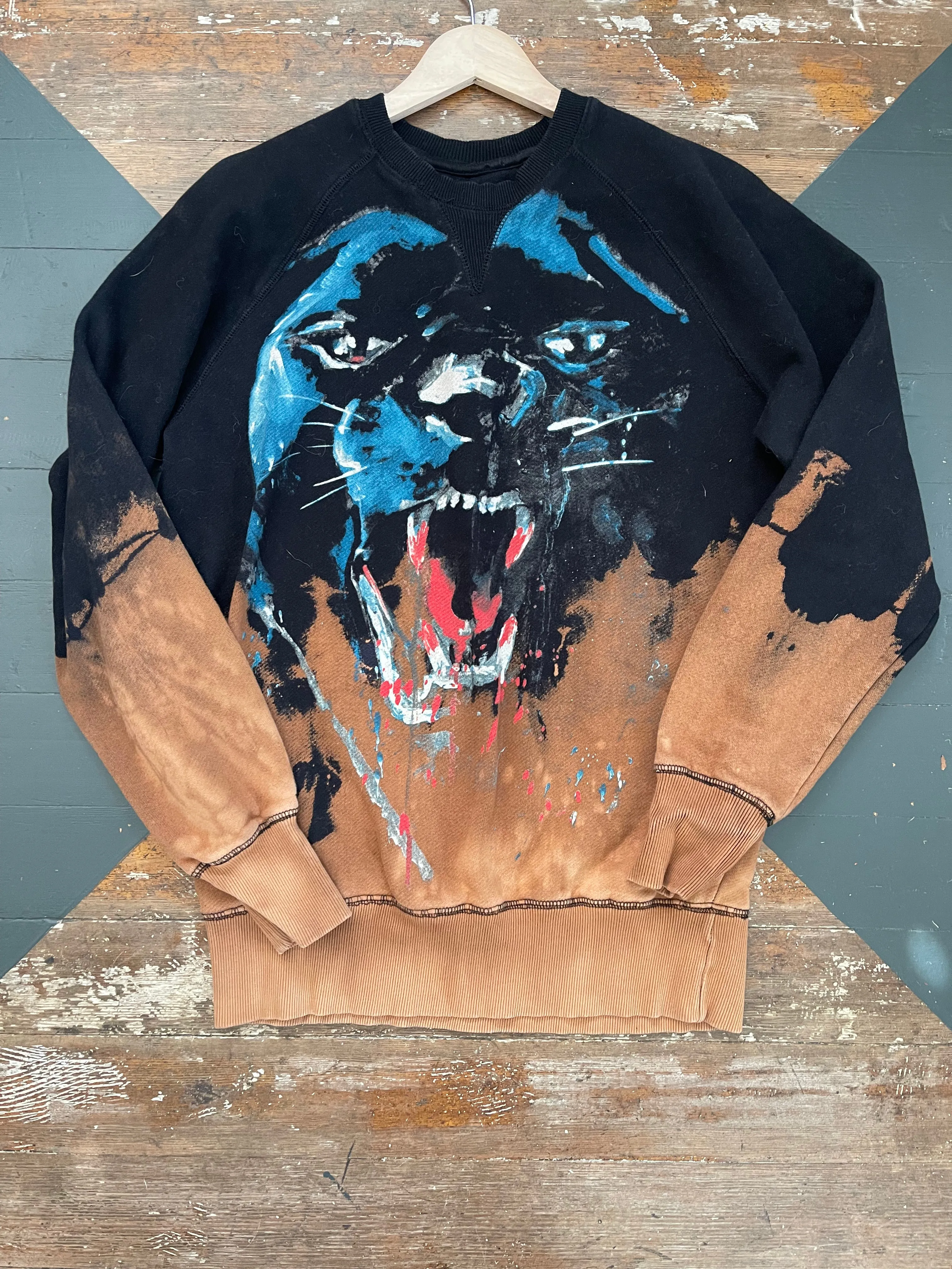 BLEACHED CREWNECK - XSMALL