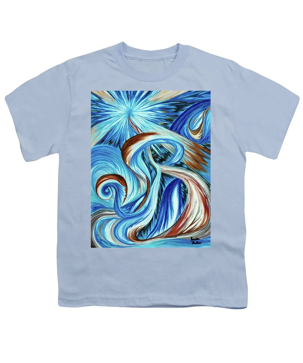 Blue Energy Burst - Youth T-Shirt
