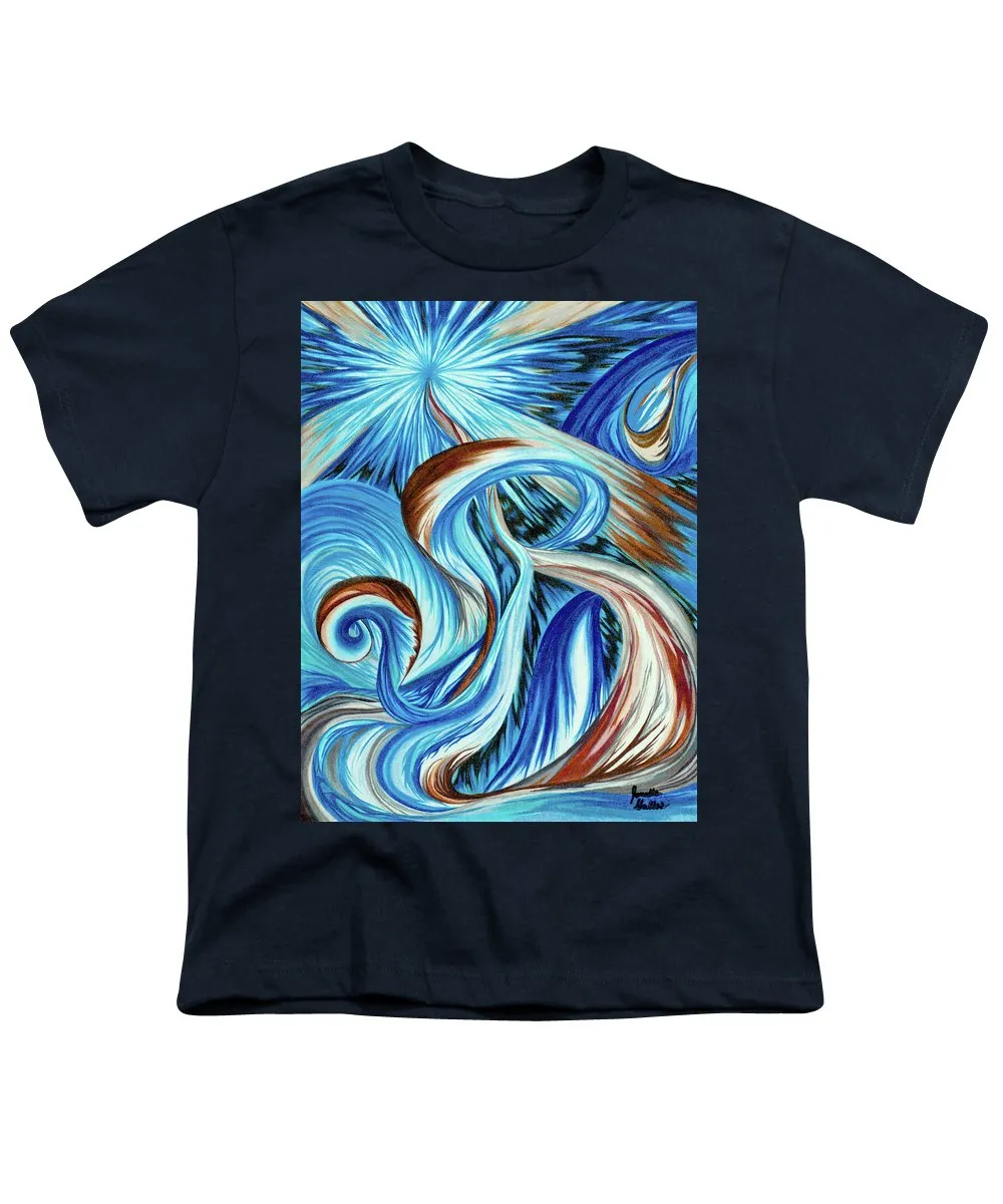 Blue Energy Burst - Youth T-Shirt