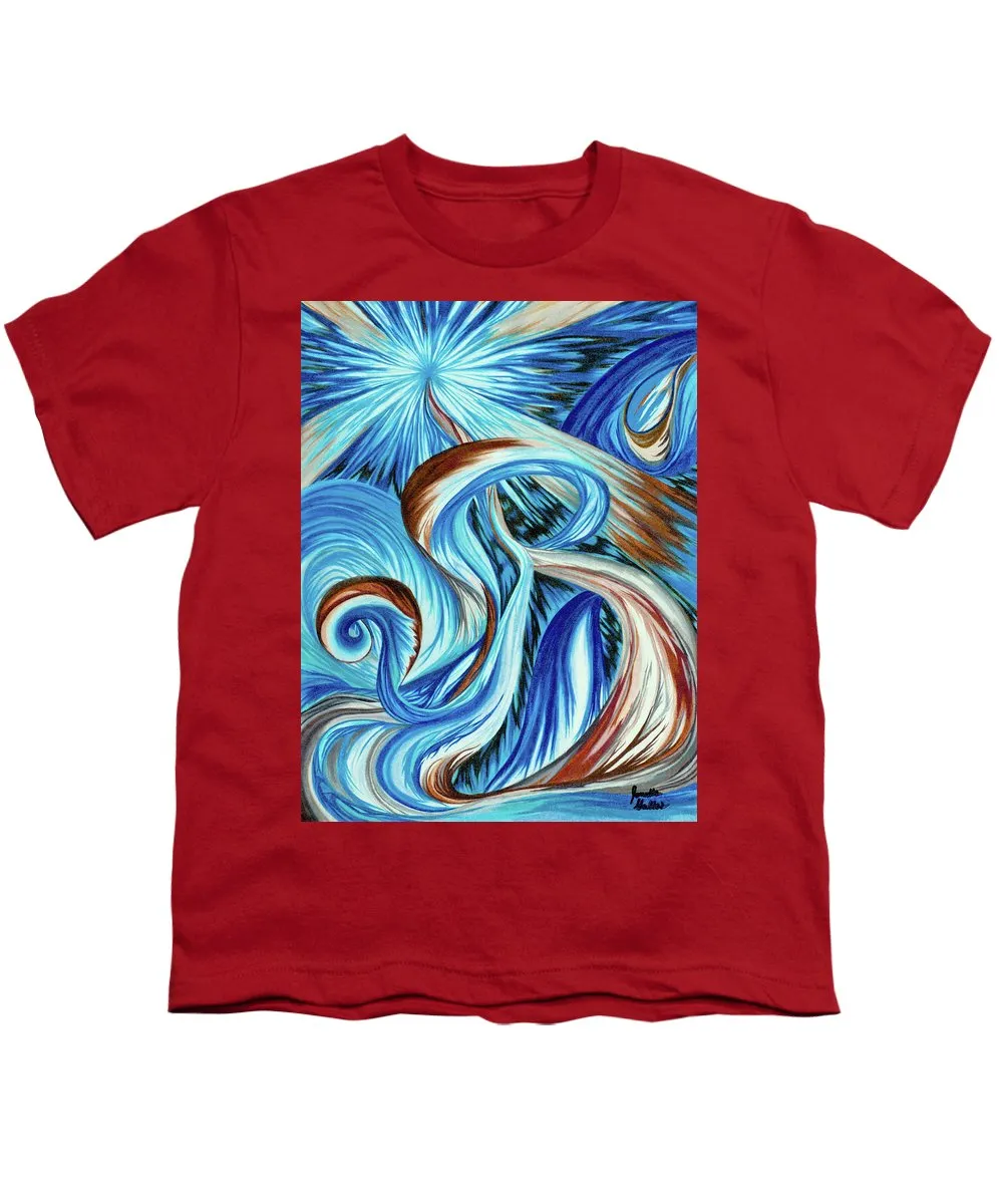 Blue Energy Burst - Youth T-Shirt