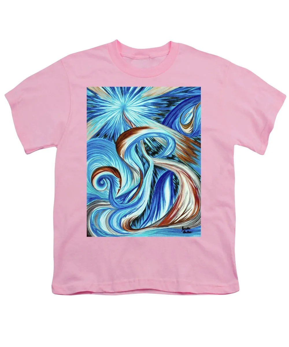 Blue Energy Burst - Youth T-Shirt