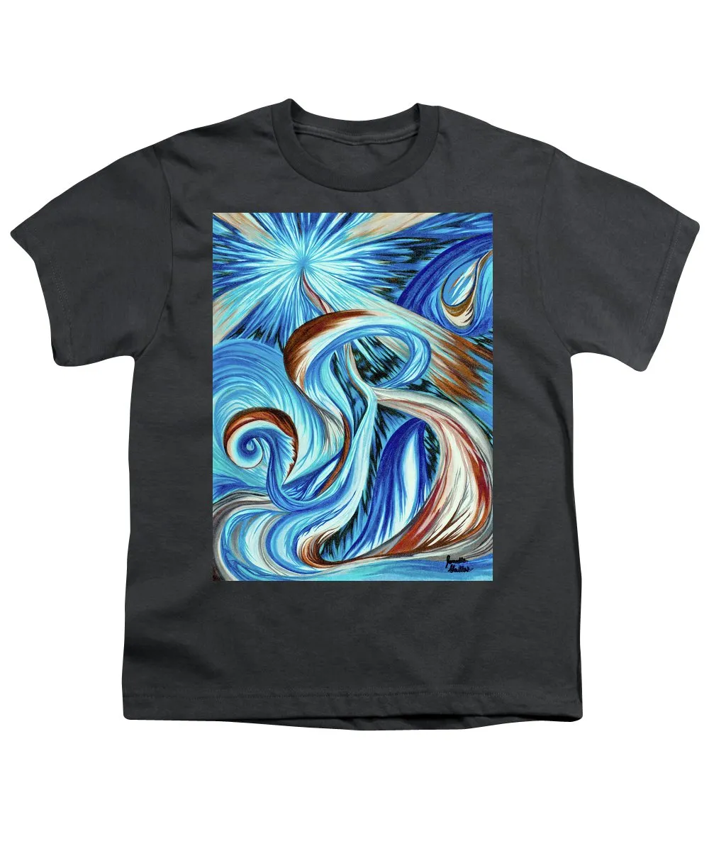 Blue Energy Burst - Youth T-Shirt