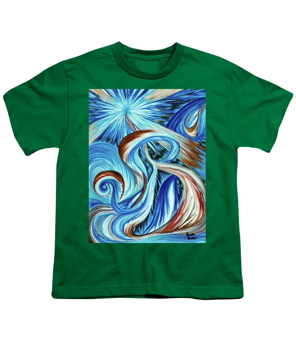 Blue Energy Burst - Youth T-Shirt