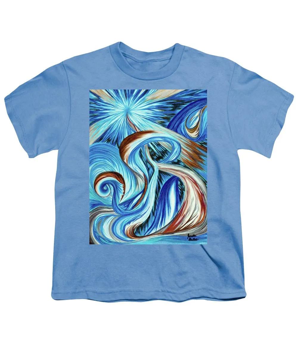 Blue Energy Burst - Youth T-Shirt