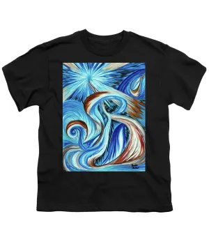 Blue Energy Burst - Youth T-Shirt
