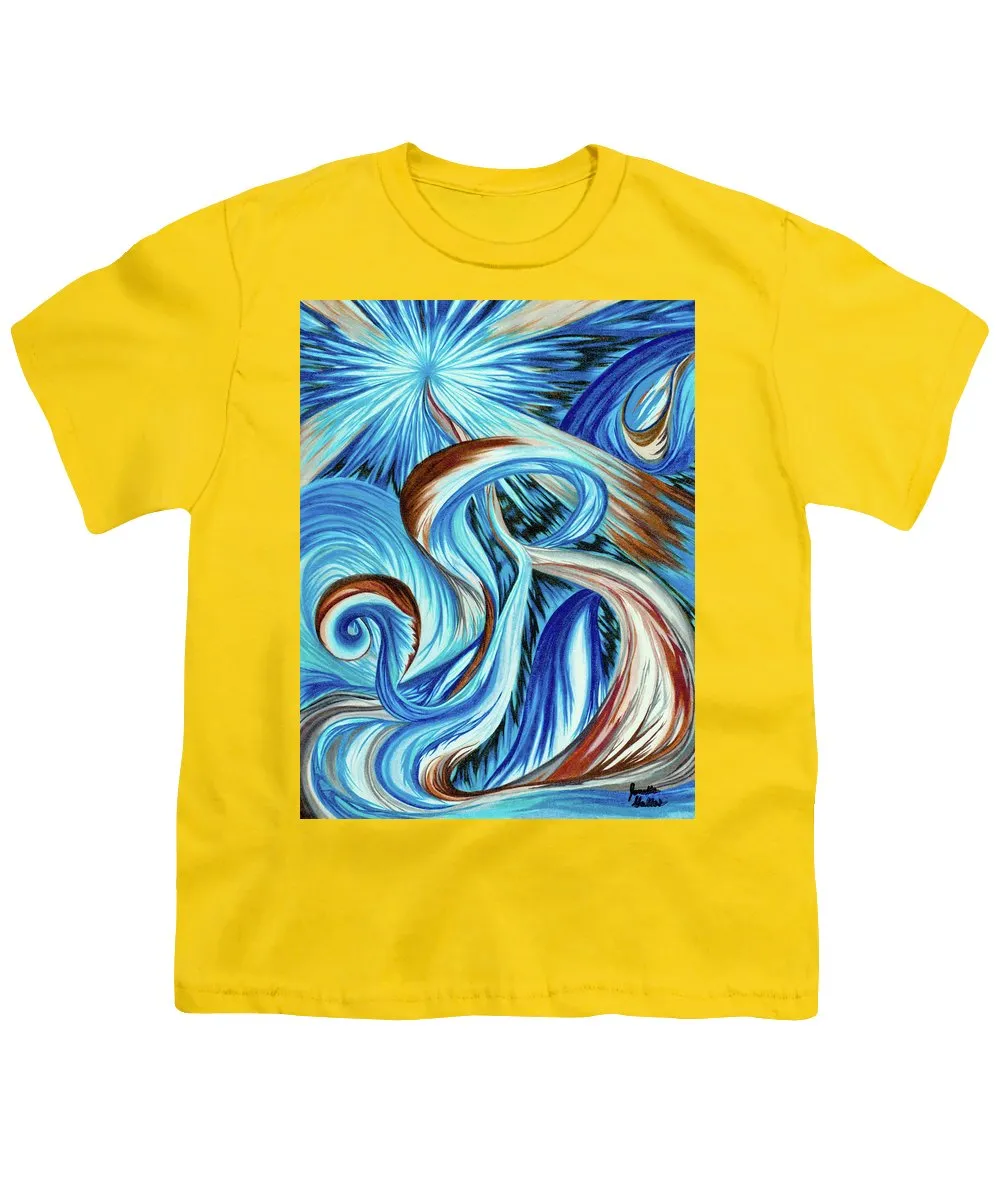 Blue Energy Burst - Youth T-Shirt